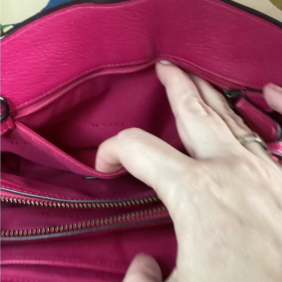 Coach Pink Willow Floral Mercer Satchel Leather w/ Crossbody - Picture 15 of 15